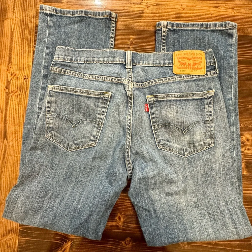 Levi's Men's 559 Relaxed‎ Fit Straight Leg Blue Jeans Size 32x32